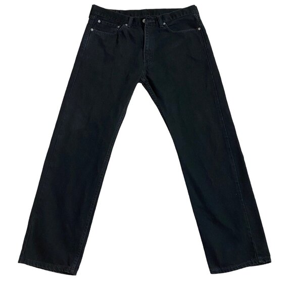 Levi's Other - Levis Strauss 505 Jeans Black Regular Straight Denim Pants Men's Size 36x32